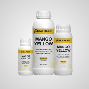 Resin 4 EKA Resin Direct Castable Resin for Jewelry 3D Printers, Mango Yellow