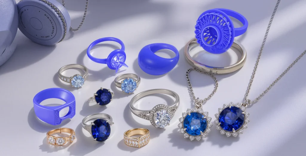 How DLP 3D Printers Are Revolutionizing Jewelry Production in India 3 High-precision wax patterns produced using DLP 3D printer for jewelry casting